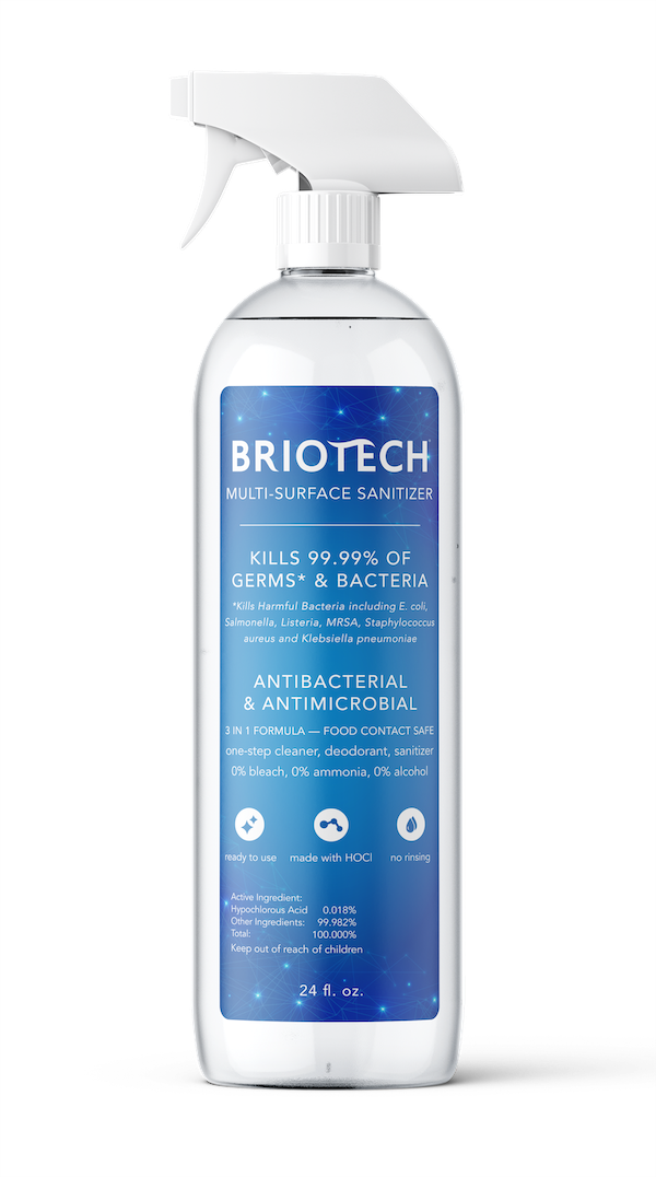 Briotech Disinfectant/Cleaner – 24 oz Spray (case) | Wheelio Products